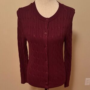 Cielo Women's Knit Cardigan - Rich Burgundy